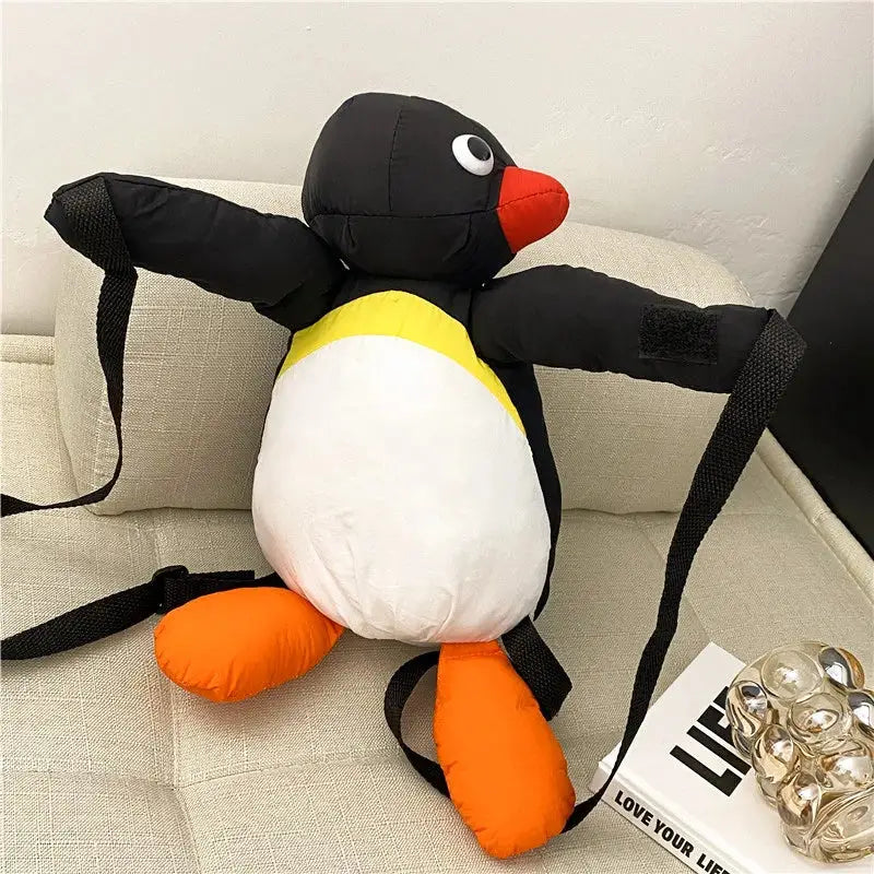 Plush Penguin Backpack