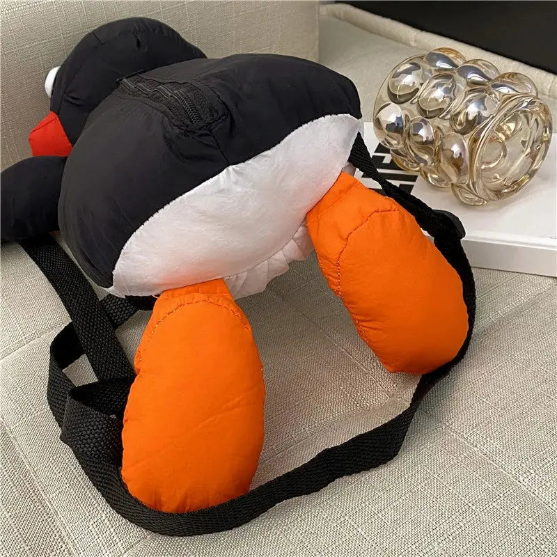 Plush Penguin Backpack