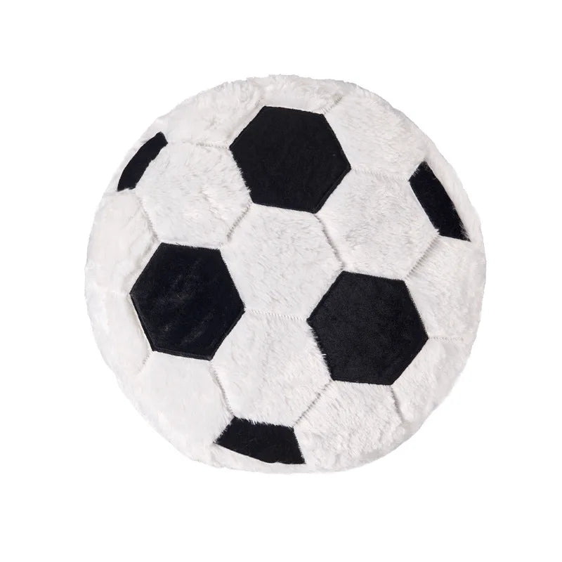 Plush Soccer Ball Pillow 13.7