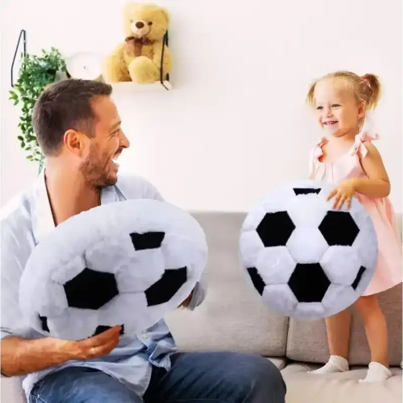 Plush Soccer Ball Pillow