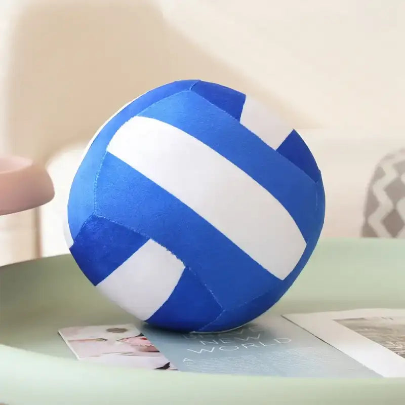 Plush Volleyball - 5.5 in / Blue-White