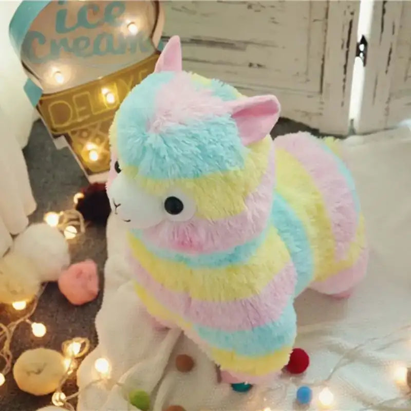 Rainbow Alpaca Plush