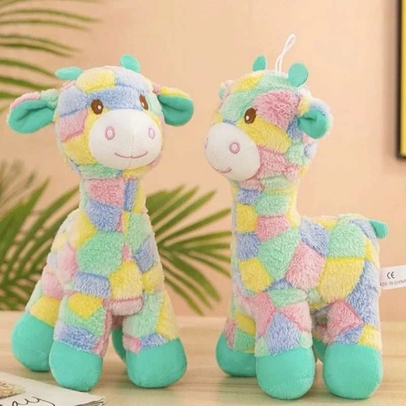 Rainbow Giraffe Plush