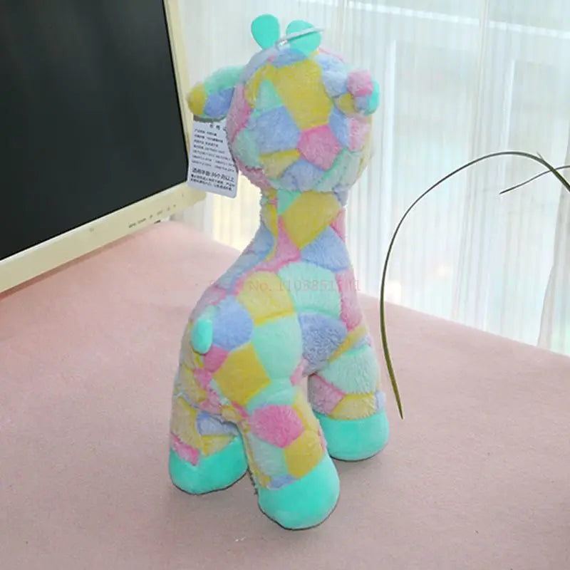 Rainbow Giraffe Plush