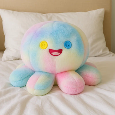 Rainbow Octopus Plush