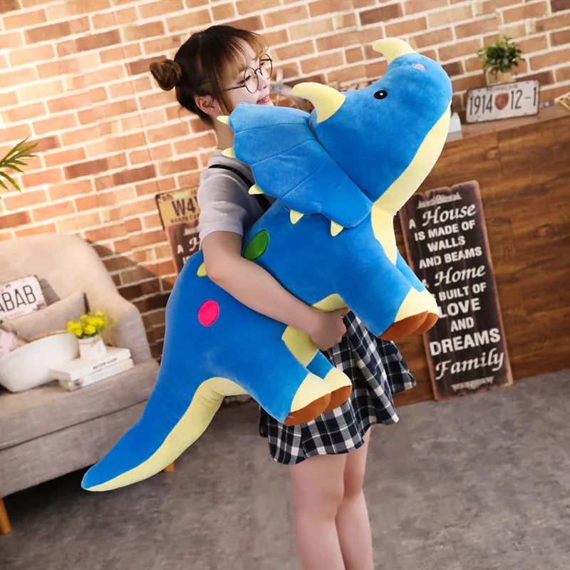 giant plush triceratops