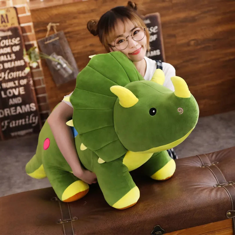 giant plush triceratops