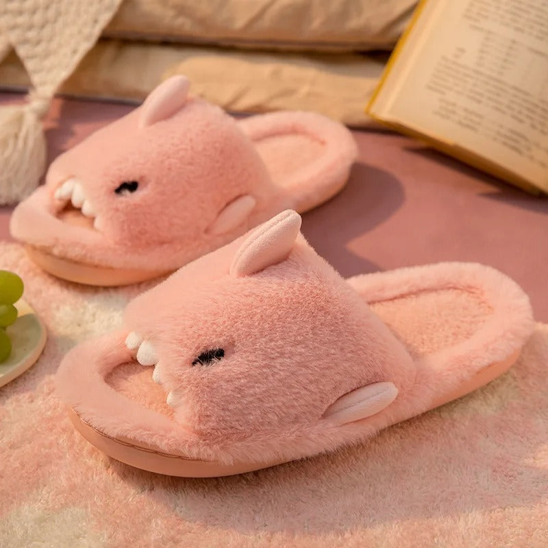 Shark Slippers - Pink / 5.2