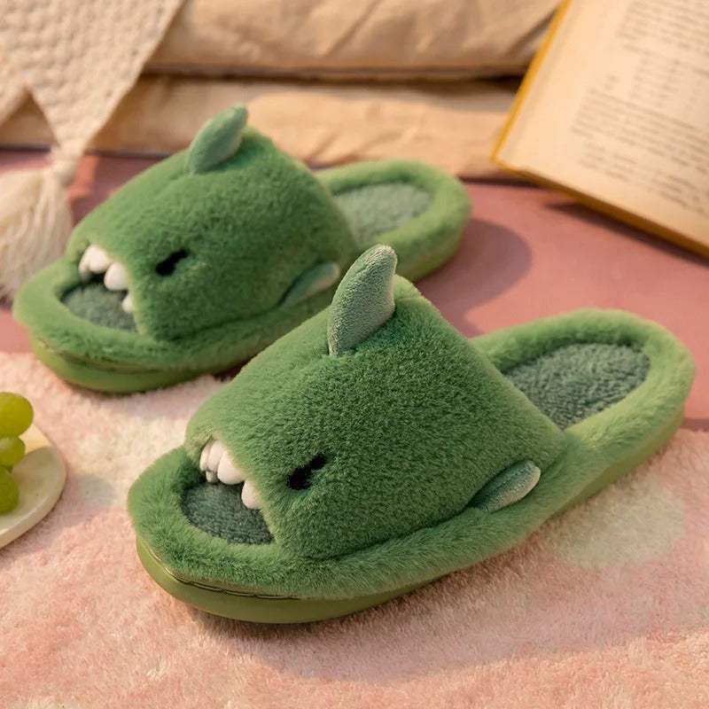 Shark Slippers - Green / 5.2