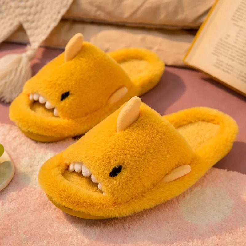 Shark Slippers - Yellow / 5.2