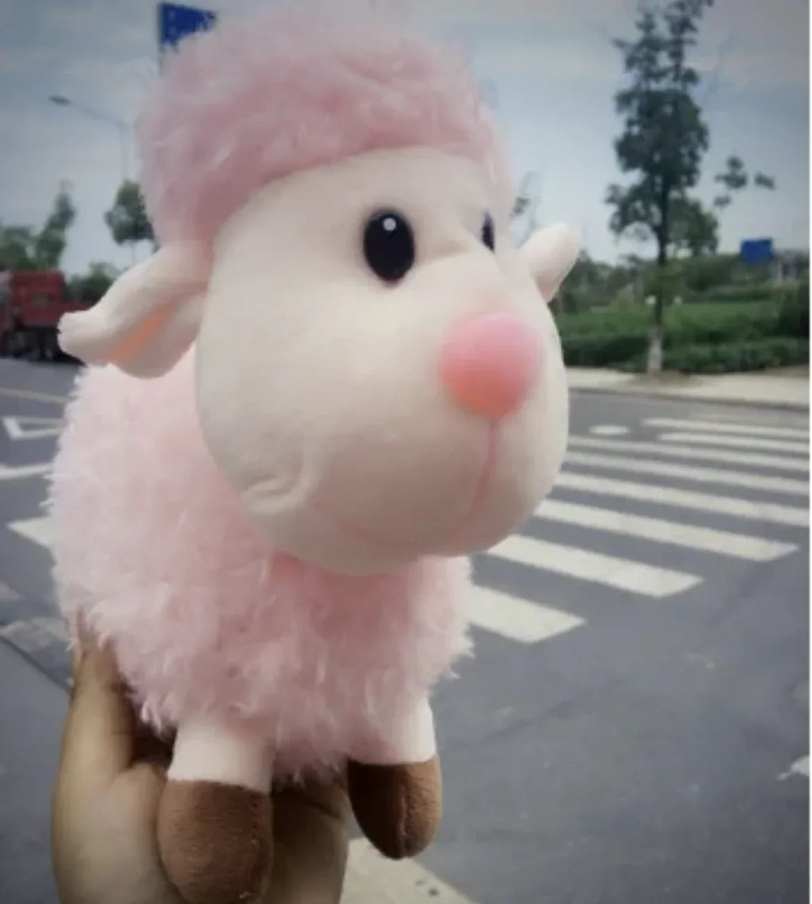 cute little sheep plush - Pink