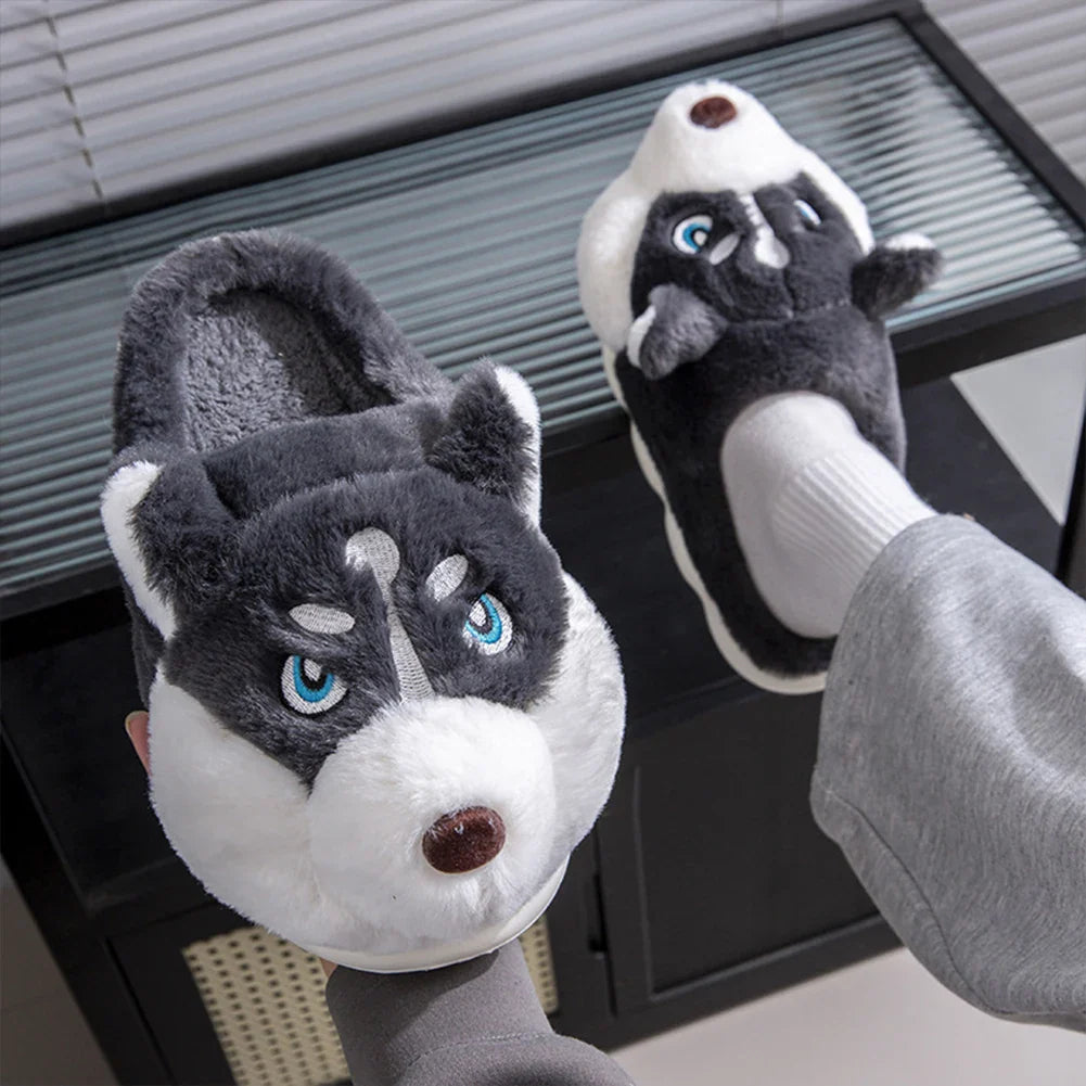 Siberian Husky Slippers