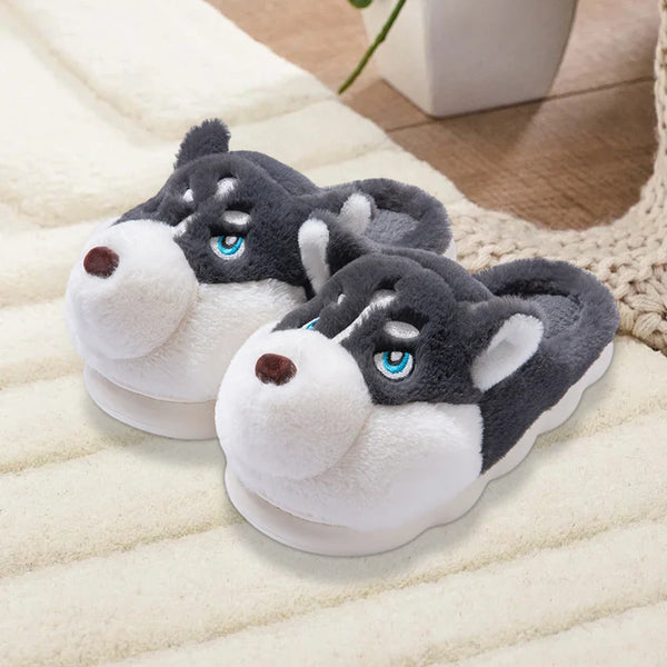 Siberian Husky Slippers
