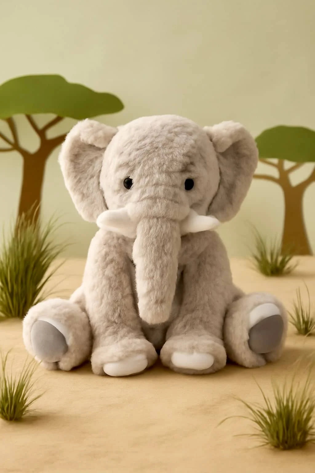 Gray Elephant Plush 