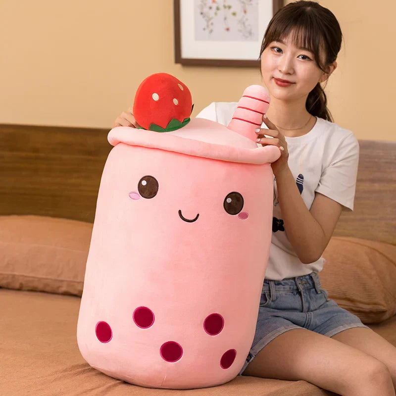 Strawberry Bubble Tea Plush