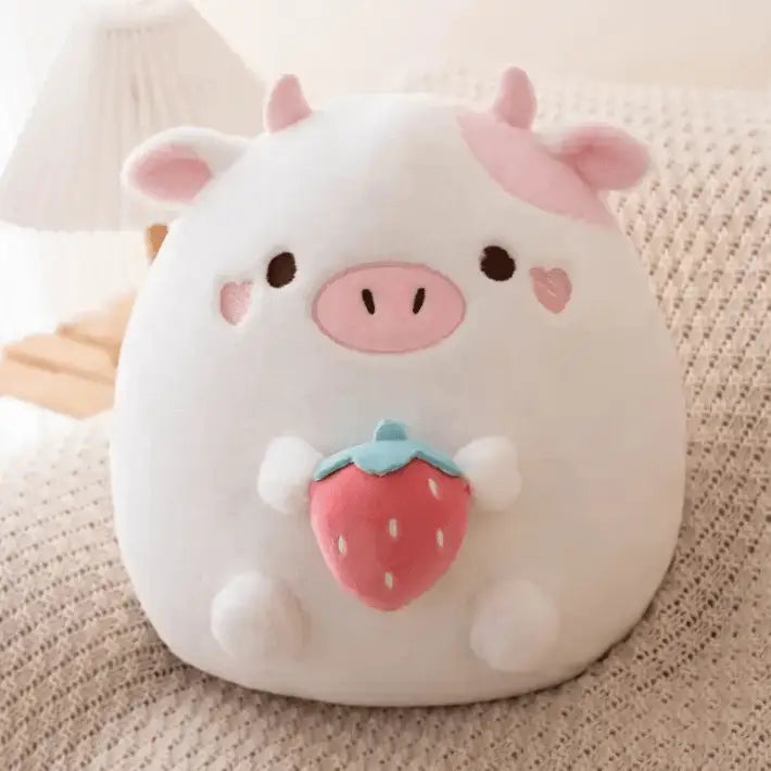 Strawberry Cow Stuffed Animal 