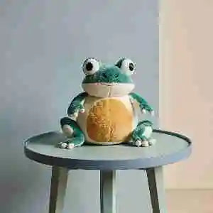 stuffed-green-white-frog