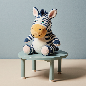Stuffed zebra toy.