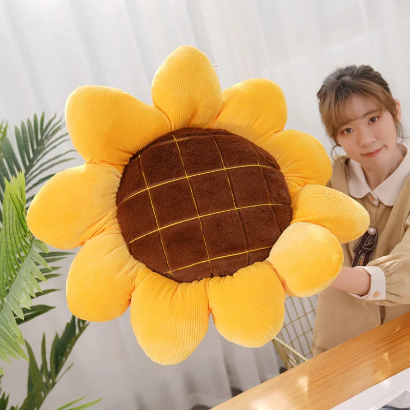 sunflower plush pillow