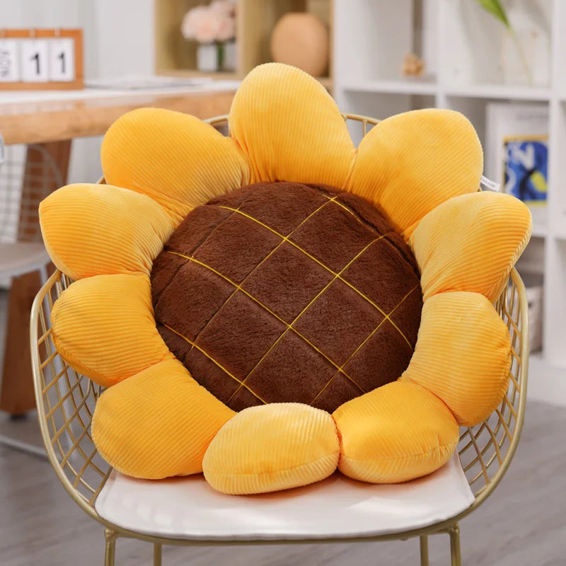 sunflower plush pillow