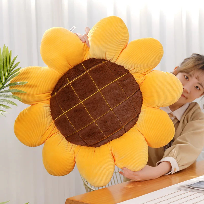 sunflower plush pillow