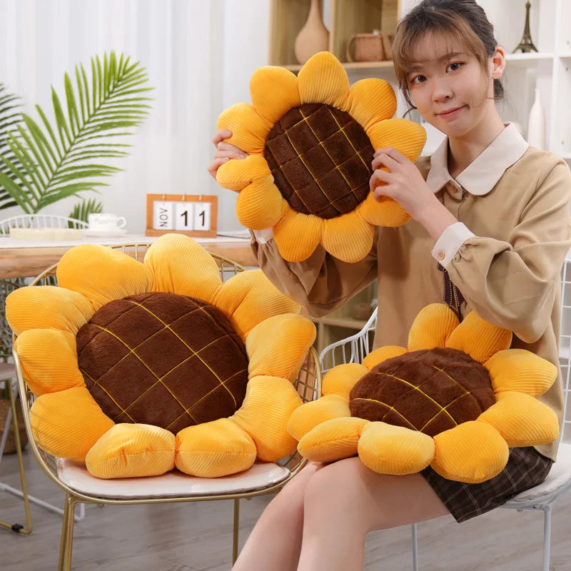 sunflower plush pillow - 70cm