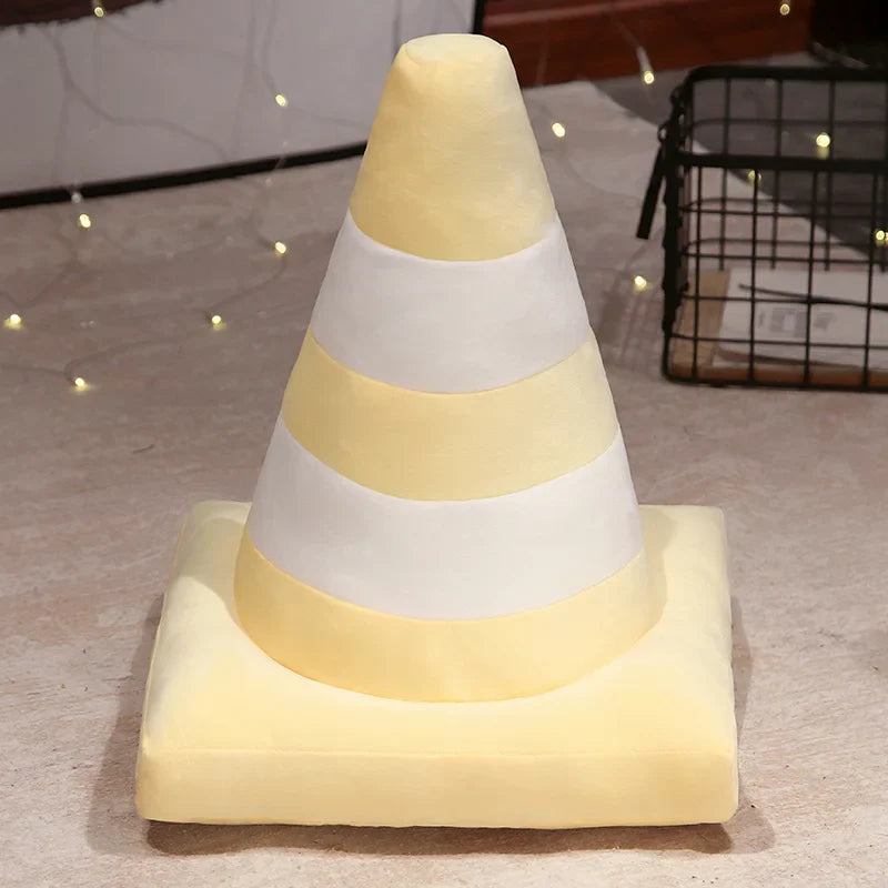 traffic cone plush - Light yellow