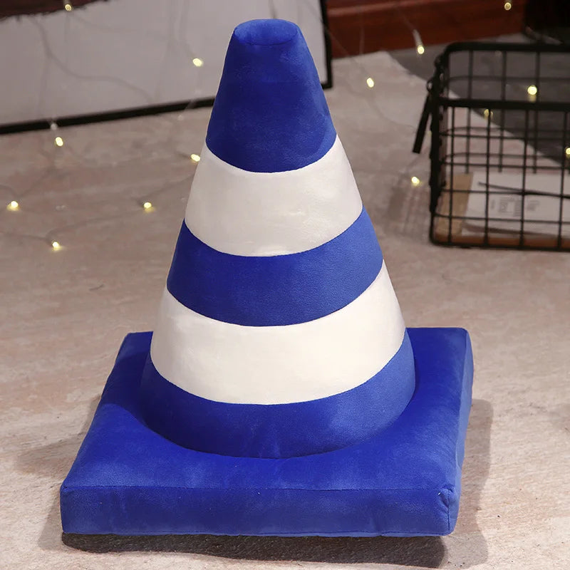 traffic cone plush - Blue