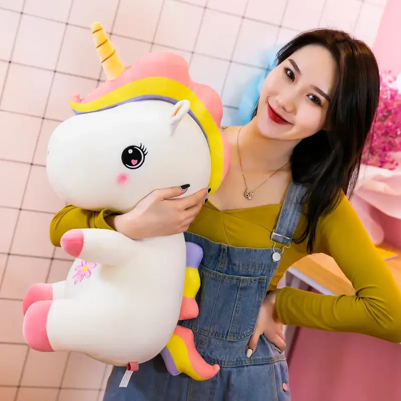 Unicorn Plush Doll - White / 11.8