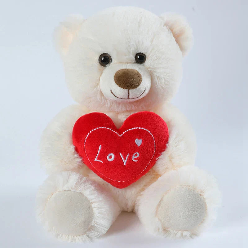 Valentine’s day Plush Dog - White