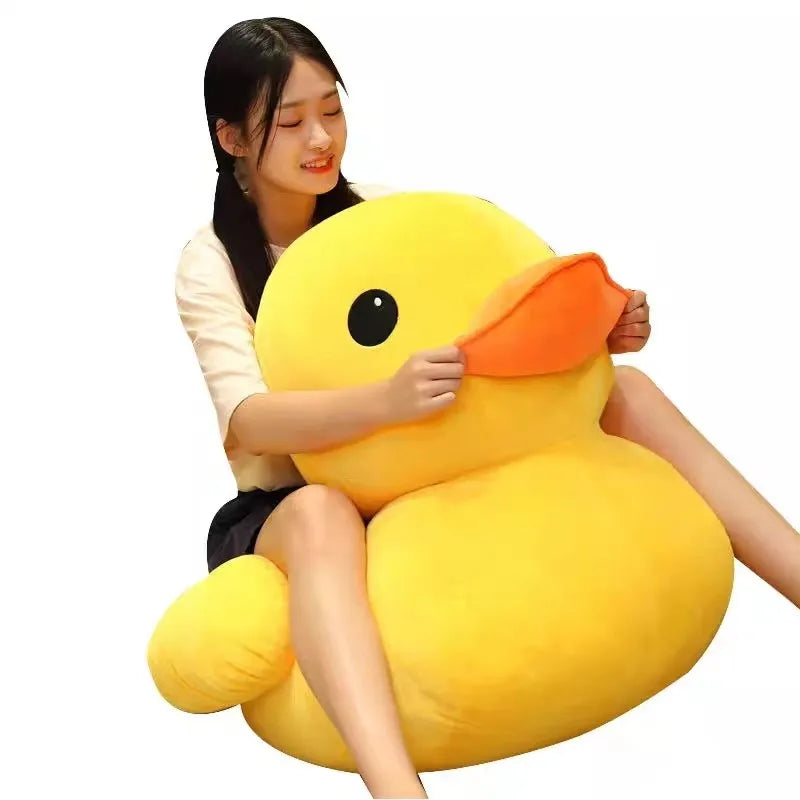 big yellow duck stuffed animal