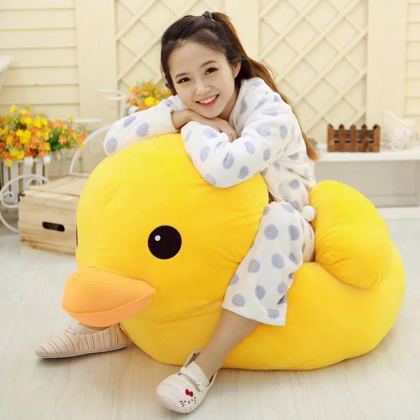 big yellow duck stuffed animal