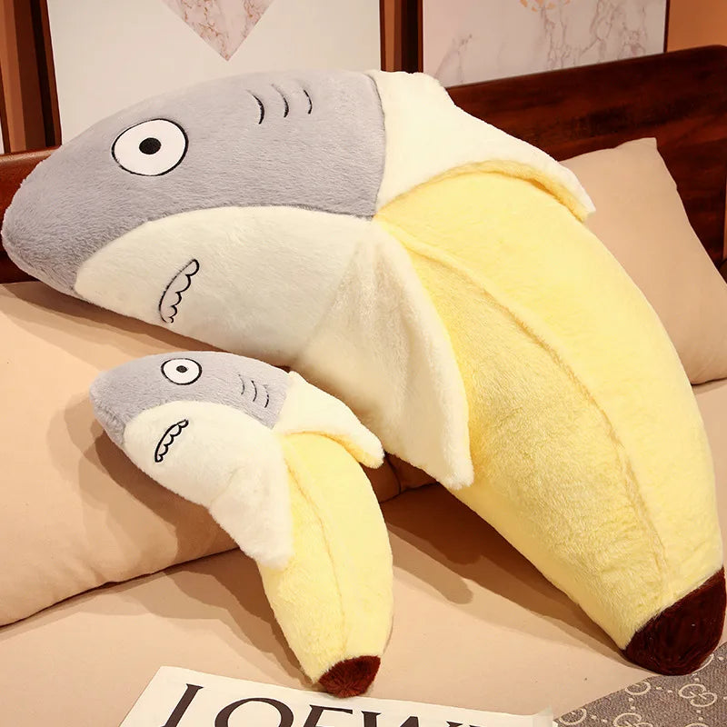 banana shark plush